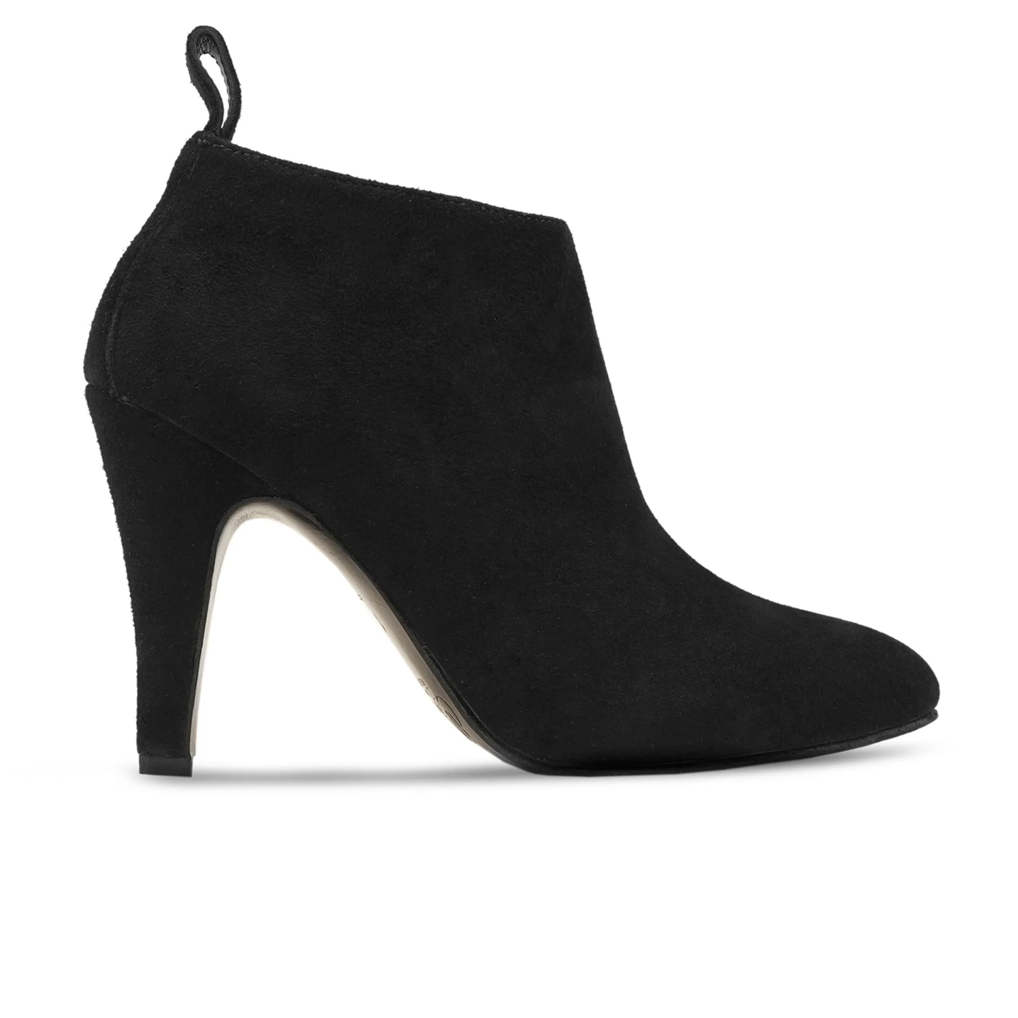 Antioch - Ladies Black Kid Suede Heels