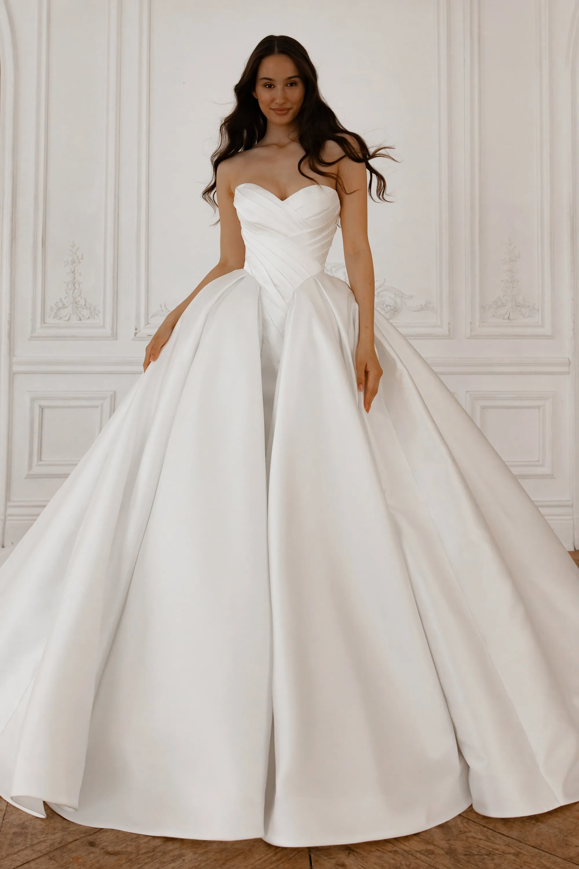 Basque Waist Wedding Gown Oceania