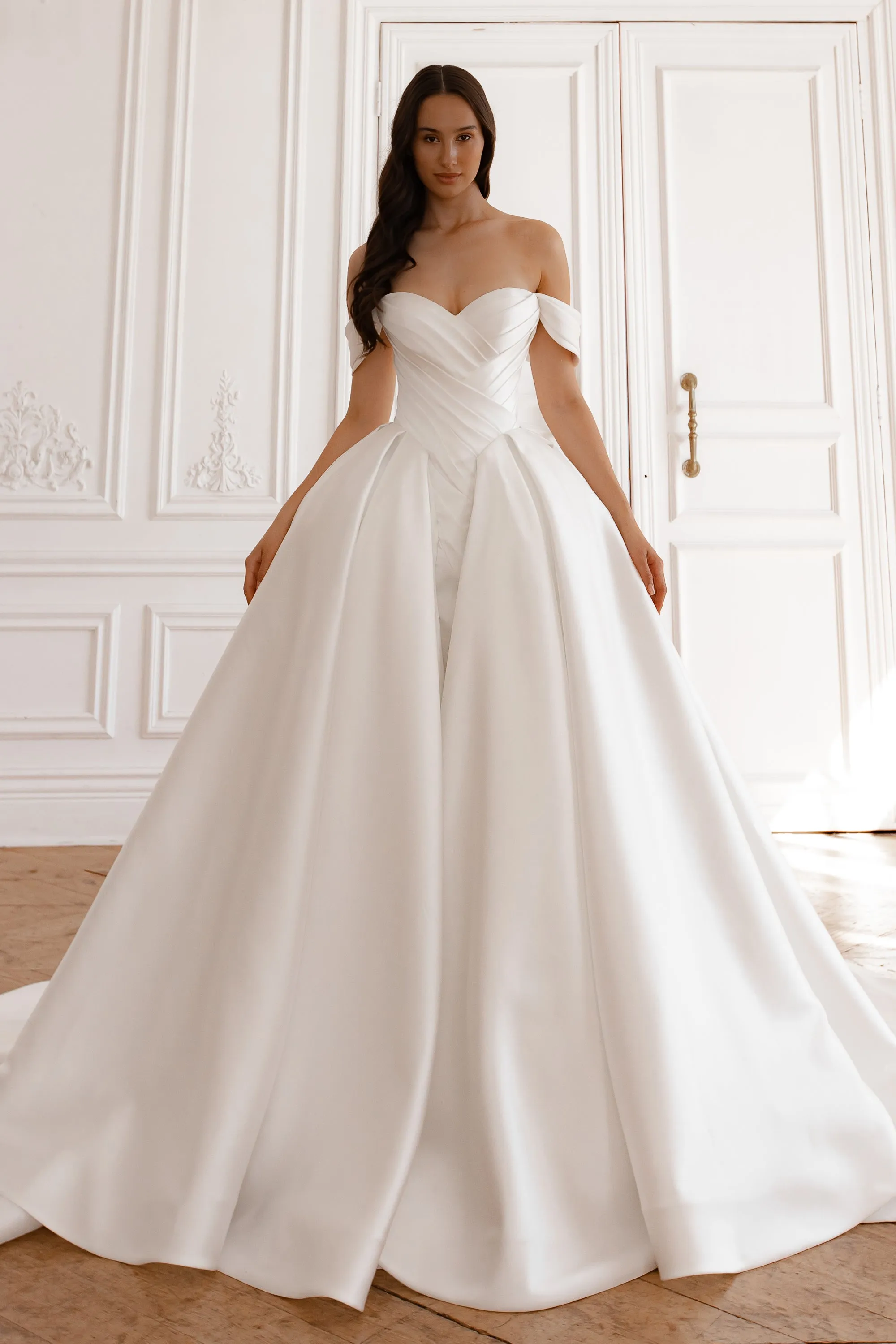 Basque Waist Wedding Gown Oceania