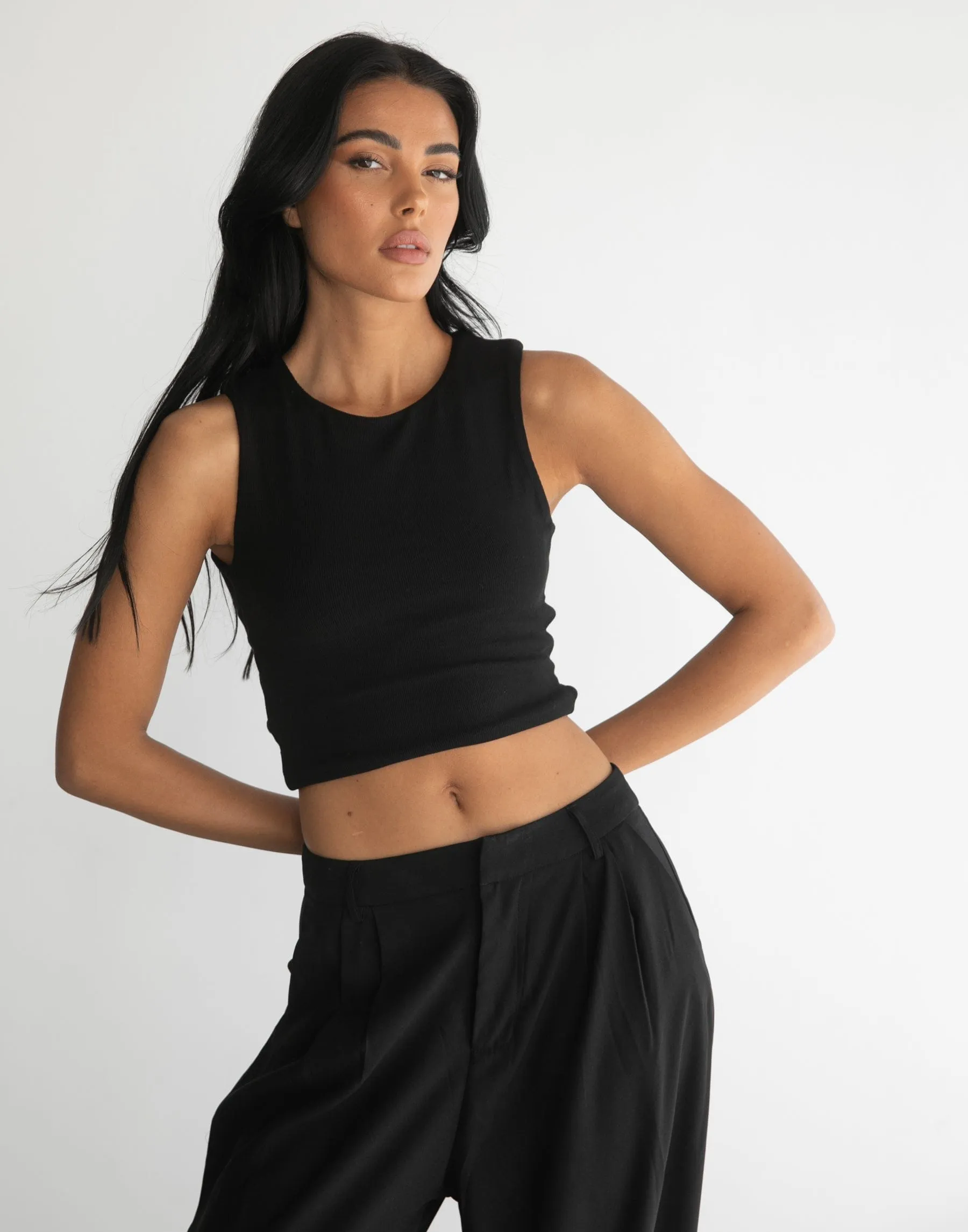 Bettie Crop Top (Black)