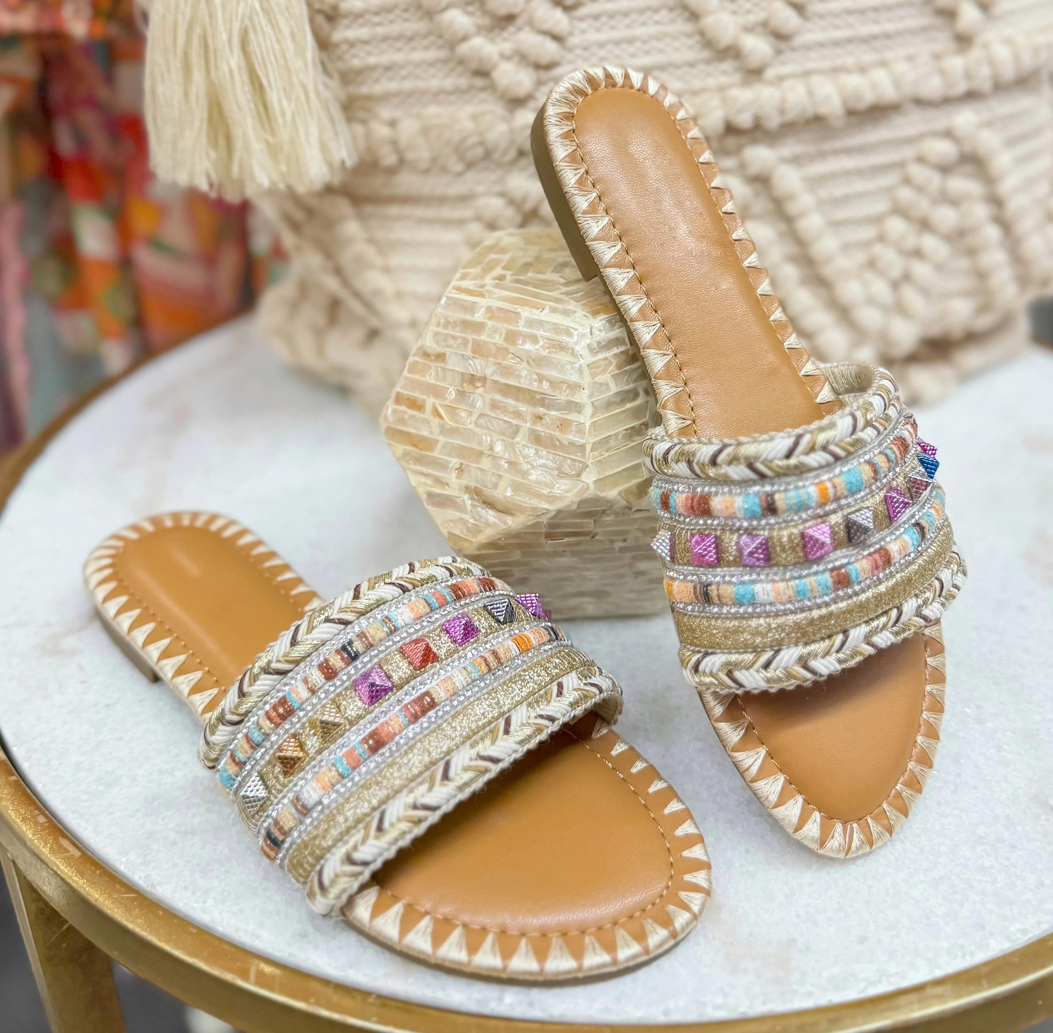 Bohemian Sunset Slide Sandal