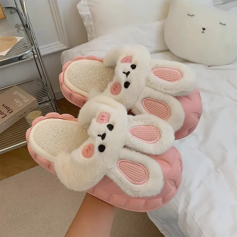 Bunny Waterproof Fluffy Winter Slippers MK18521