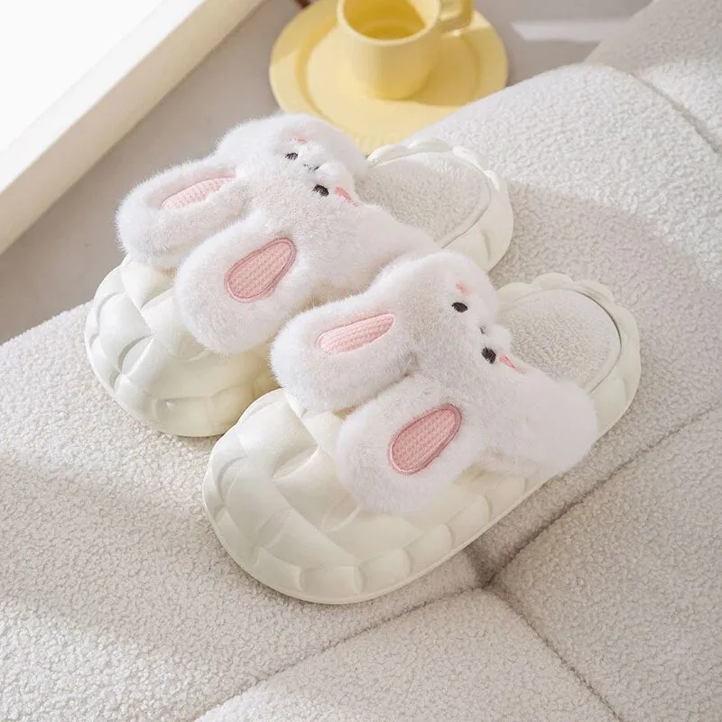 Bunny Waterproof Fluffy Winter Slippers MK18521