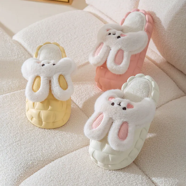 Bunny Waterproof Fluffy Winter Slippers MK18521