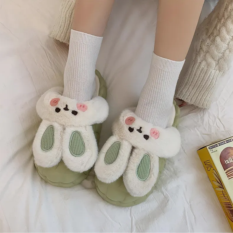 Bunny Waterproof Fluffy Winter Slippers MK18521