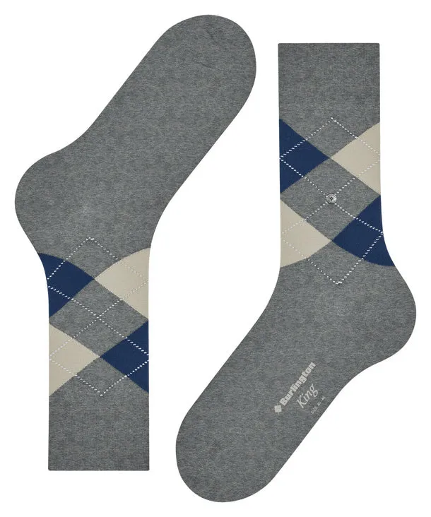 Burlington King Men Socks Light Grey Melange