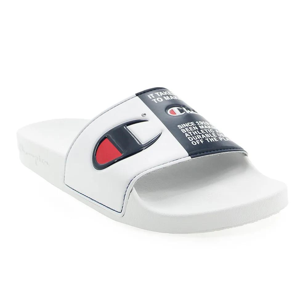 Champion IPO Split Jock White Slides