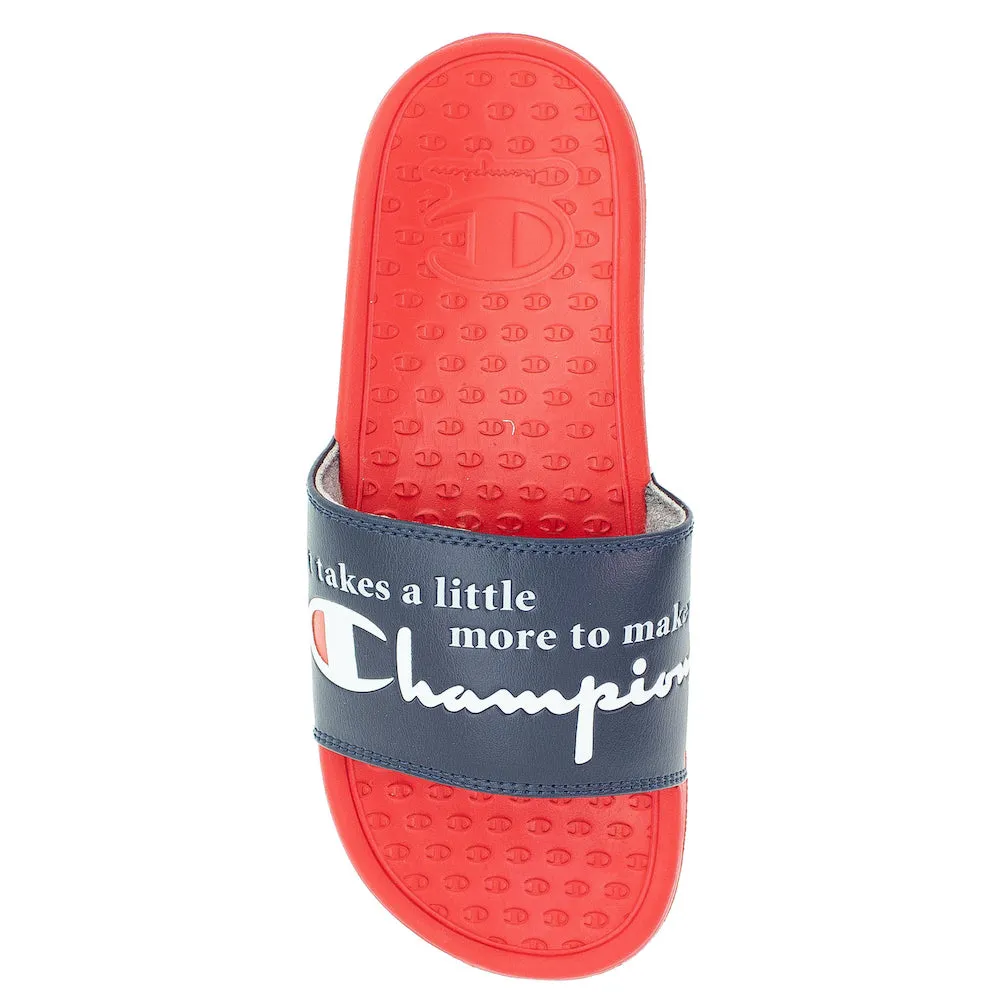 Champion Navy & Red Super Slides