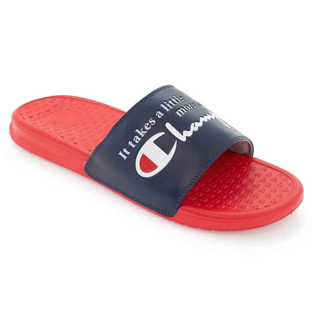 Champion Navy & Red Super Slides