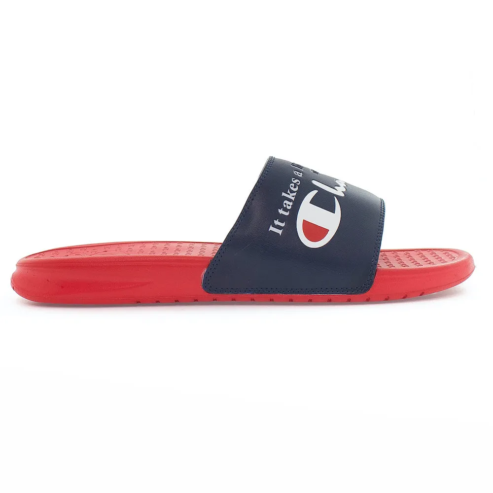 Champion Navy & Red Super Slides