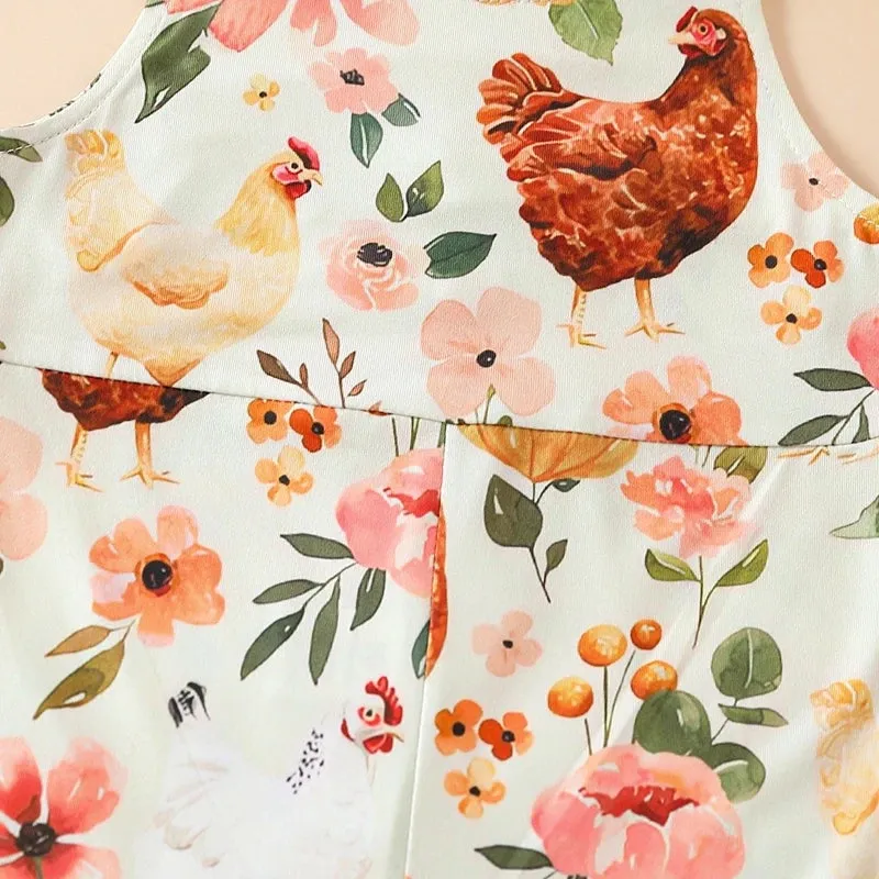 CHICKENS Bellbottom Jumpsuit