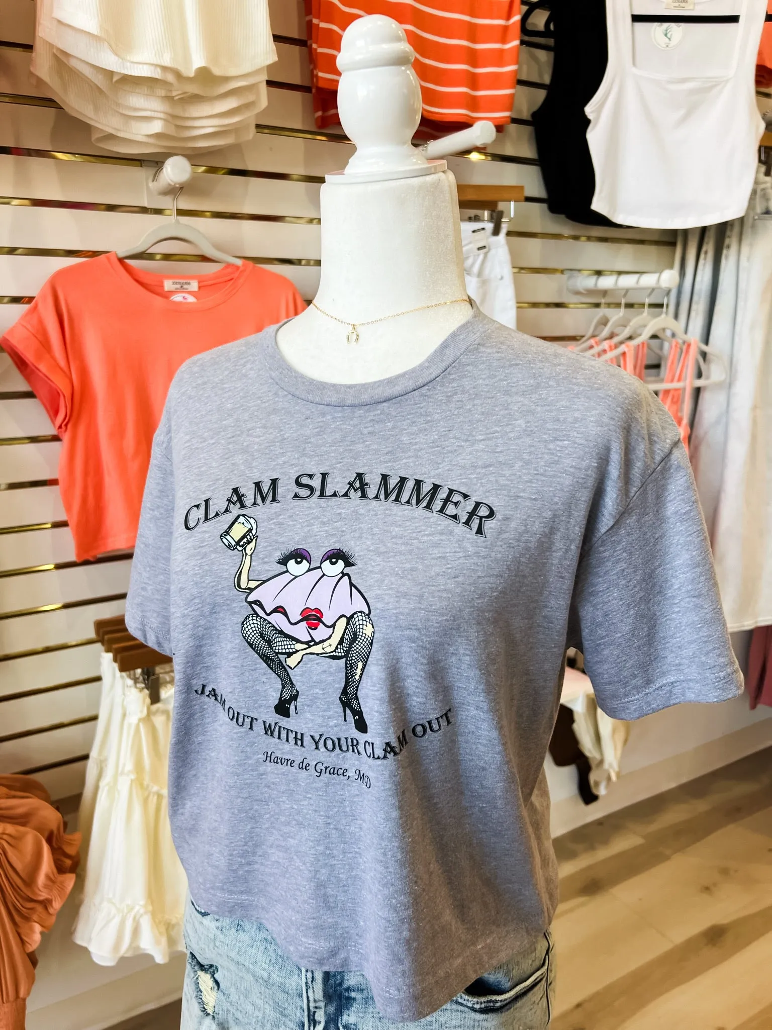 Clam Slammer Crop Top