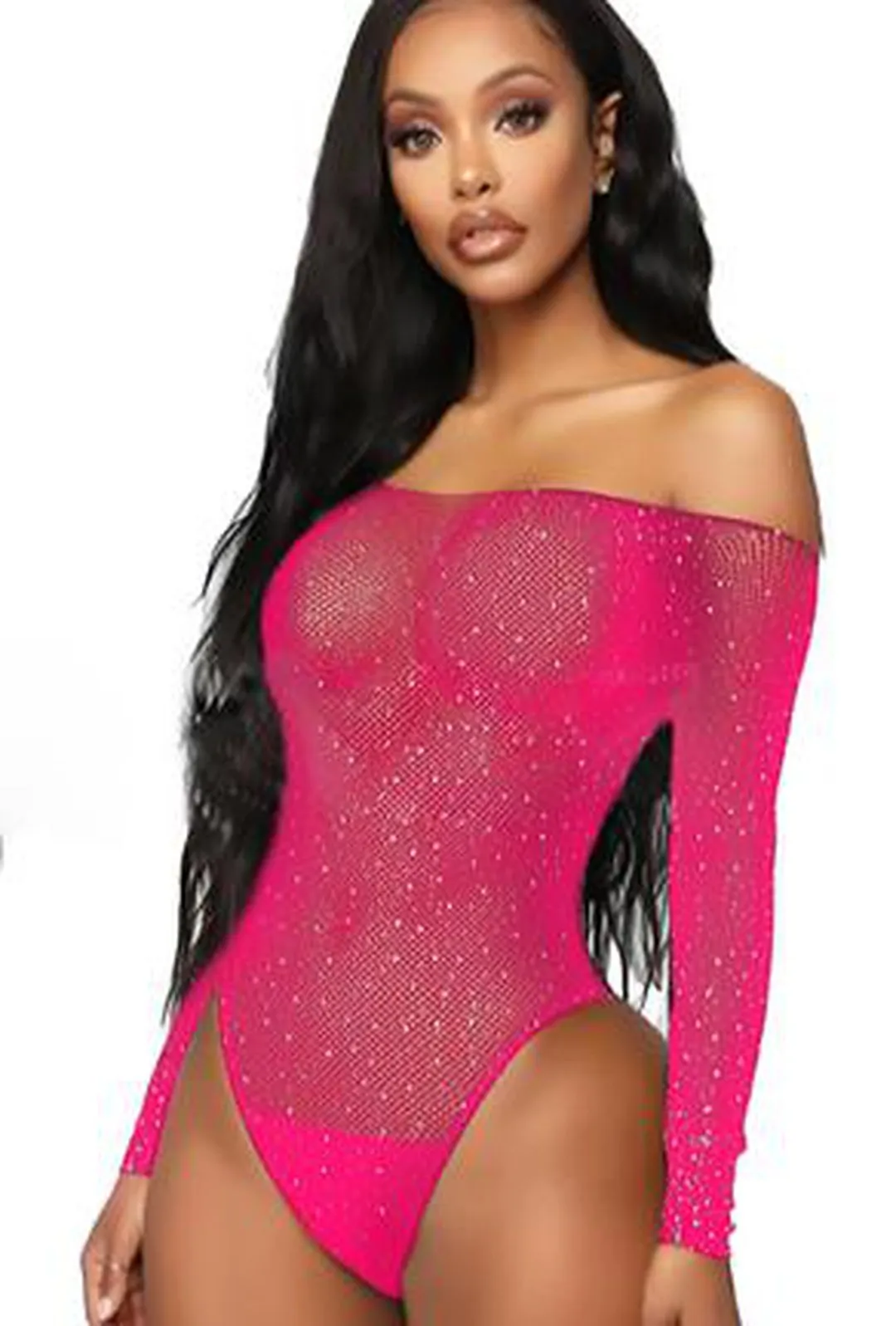 COLLEEN - MESH RHINESTONE LINGERIE