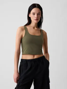 Compact Jersey Cropped Tank Top