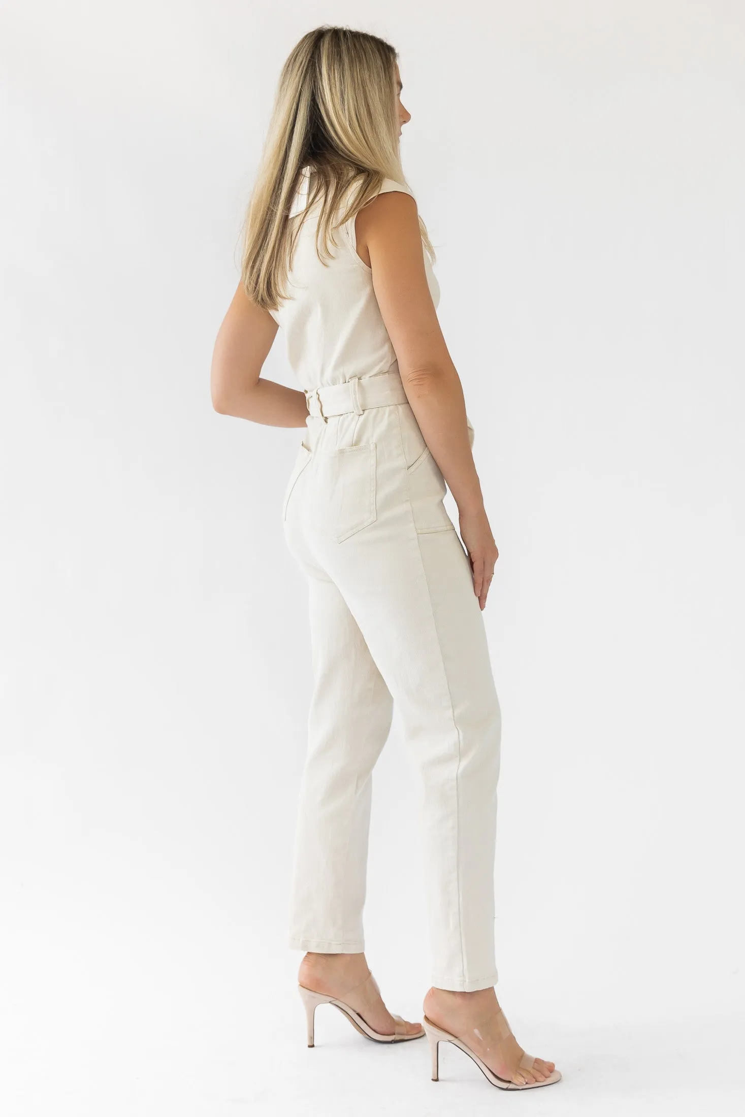 Corrine Natural Washed Jumpsuit