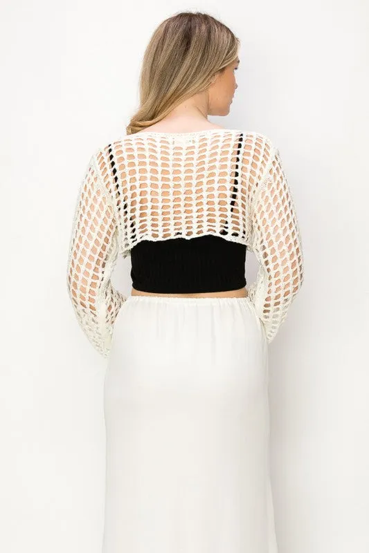 Crochet Net Crop Top