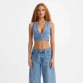 Crop top rain denim