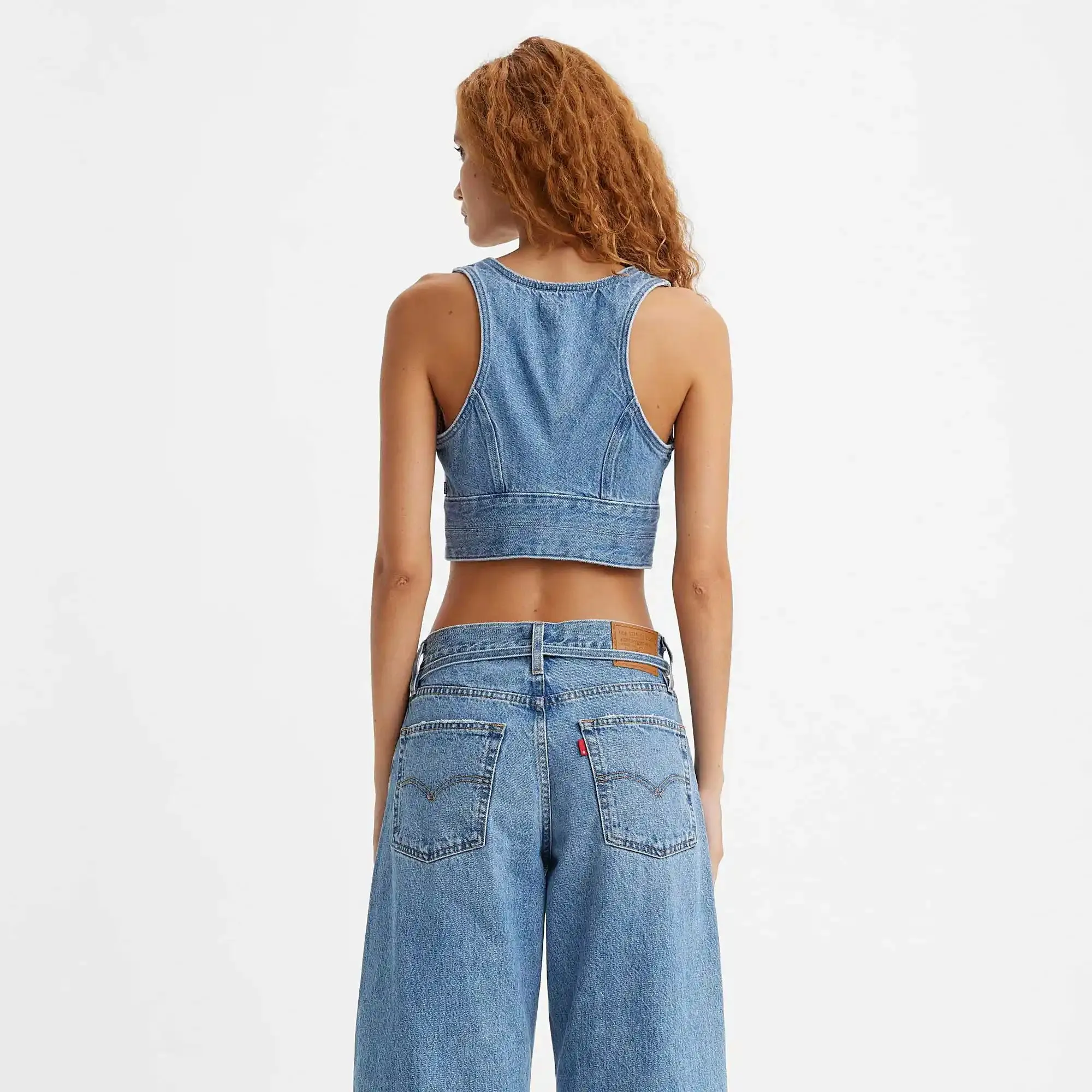 Crop top rain denim