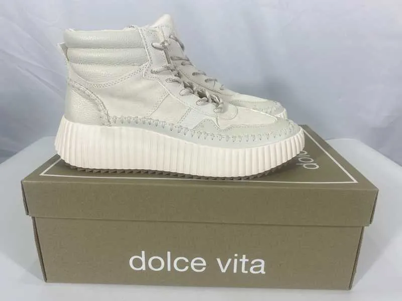 DALEY SNEAKERS OFF WHITE SUEDE - re:vita