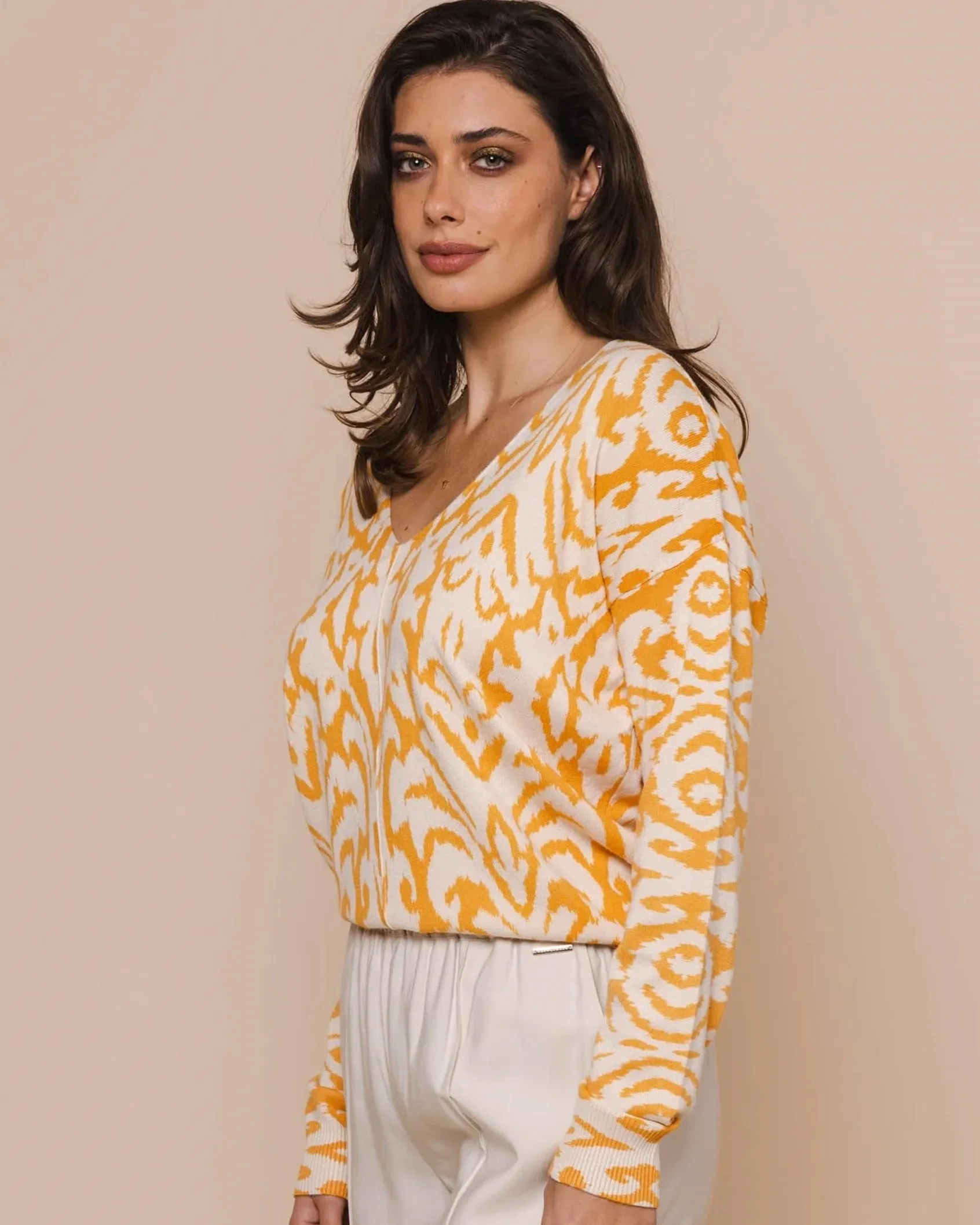 Dilas Marigold Print Knit