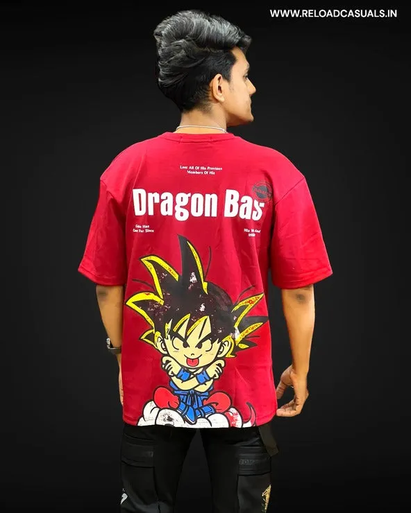 Dragon Ball Back Print Off Shoulder T-Shirt