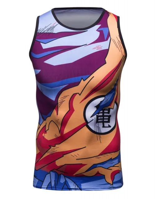 Dragon Ball Z 'Goku | Battle Damaged | 2.0' Elite Compression Tank Top