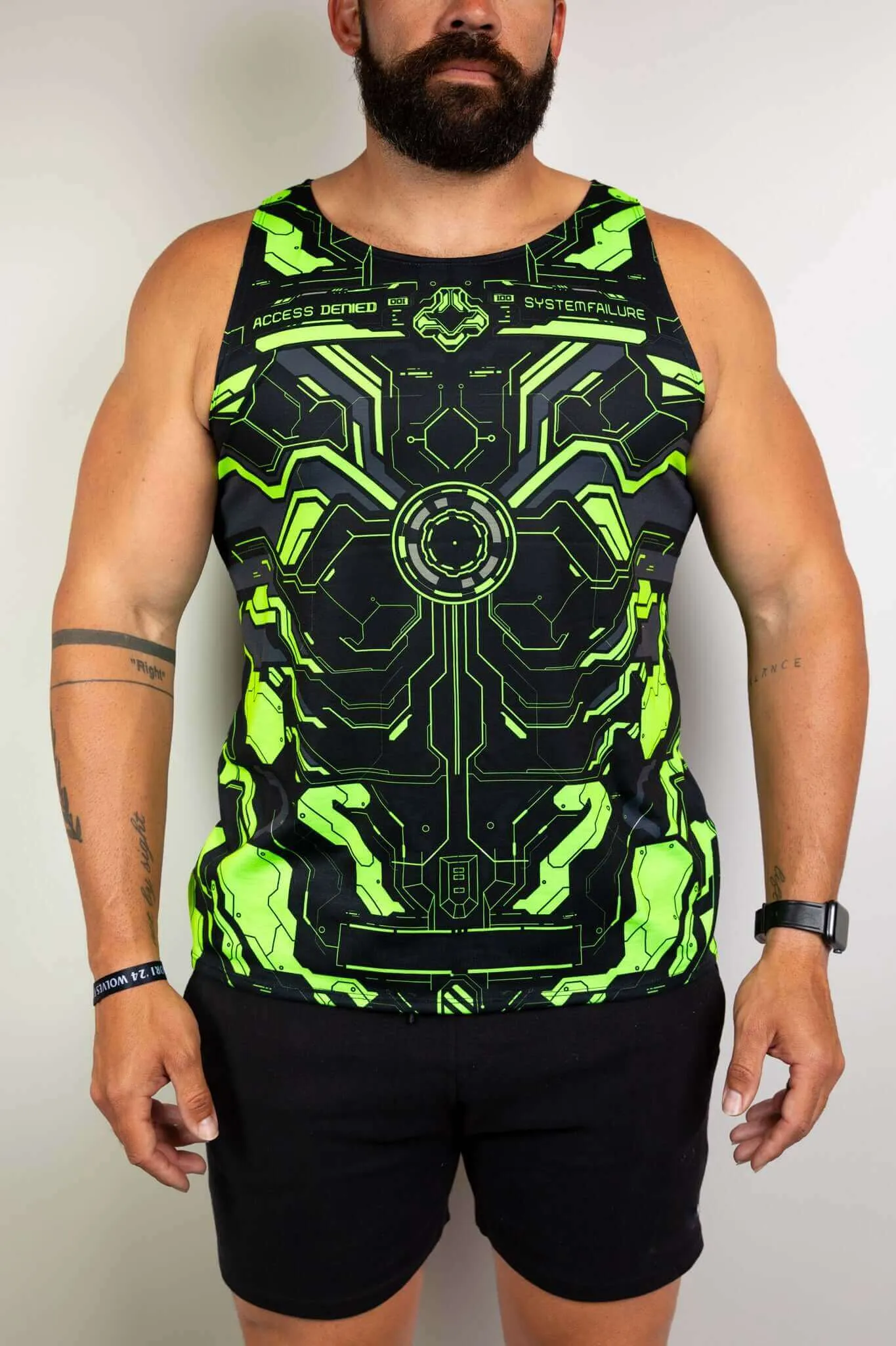 Electronika Unisex Tank Top - UV Green