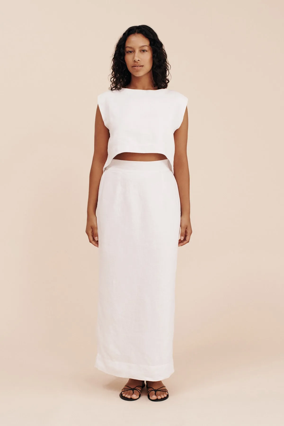 EMMA PENCIL SKIRT - IVORY