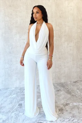 Evie Mesh Cowl Neck Jumpsuit