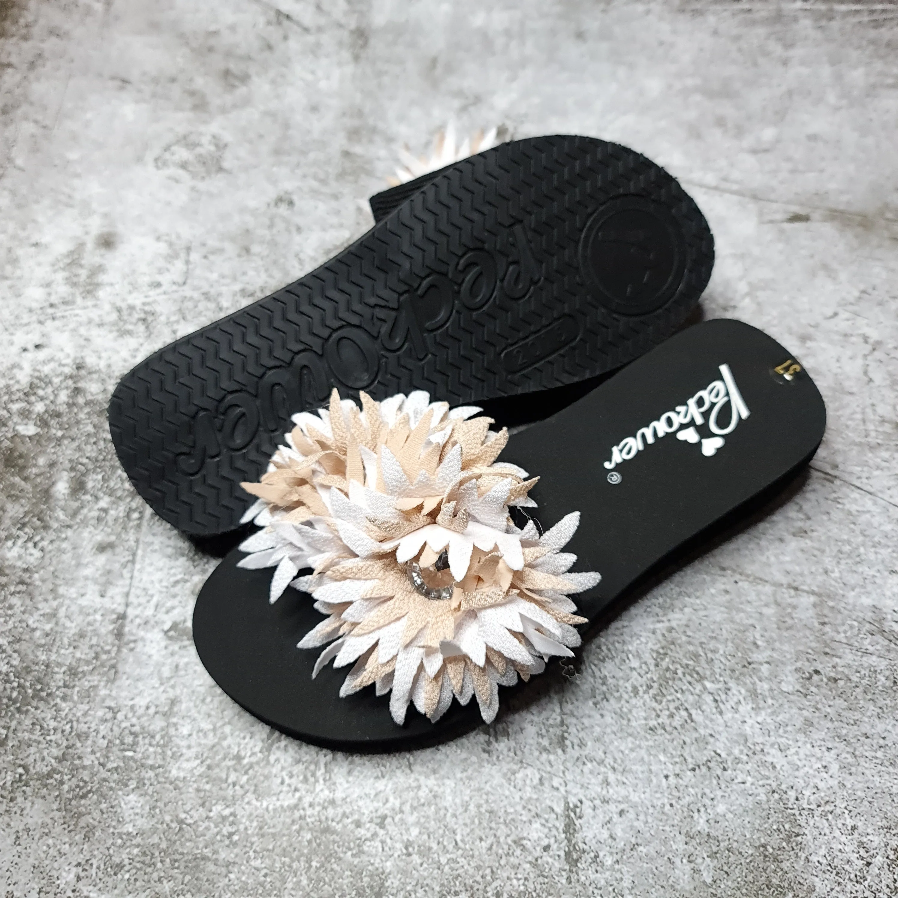 Floral Slippers in Wedge FHI-014