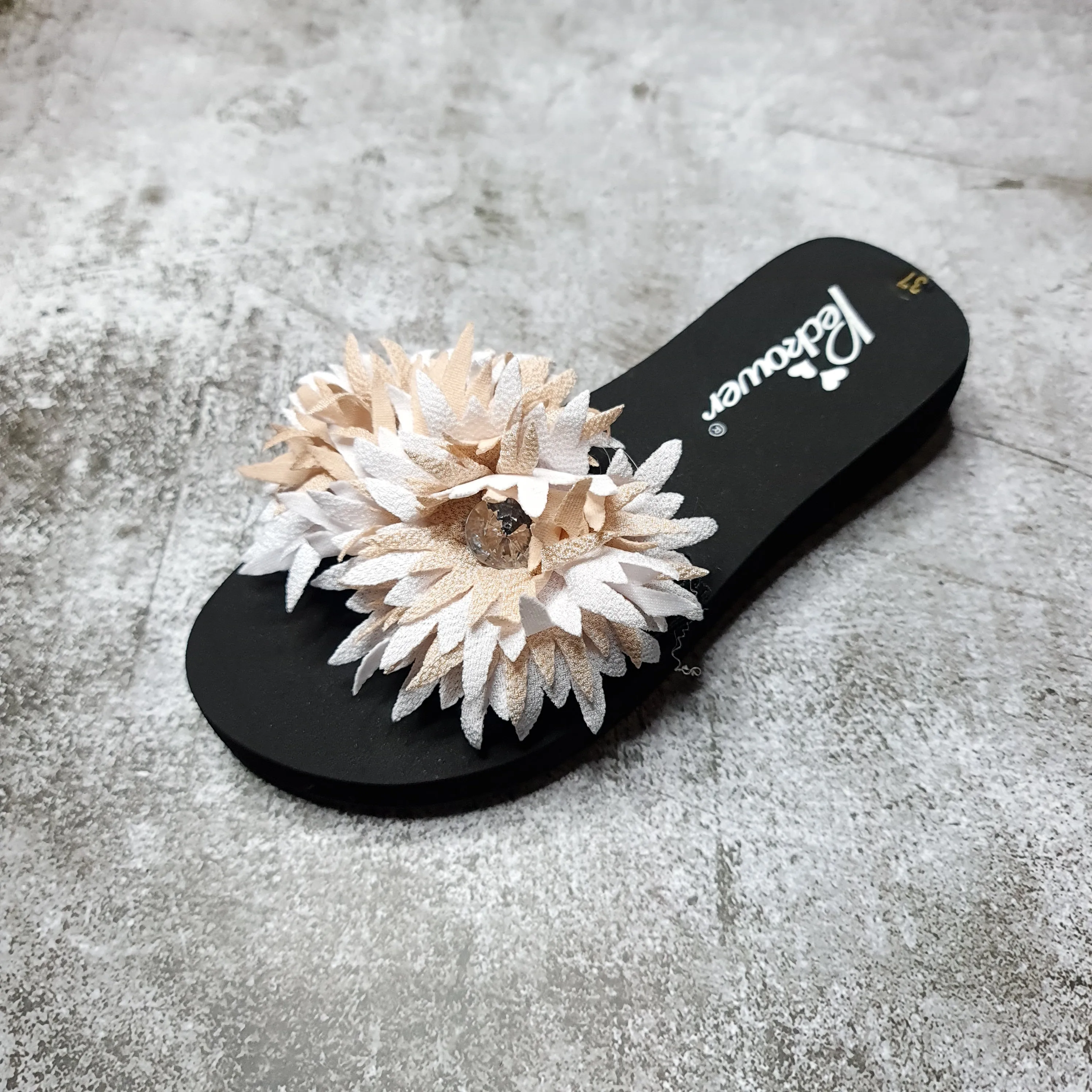 Floral Slippers in Wedge FHI-014