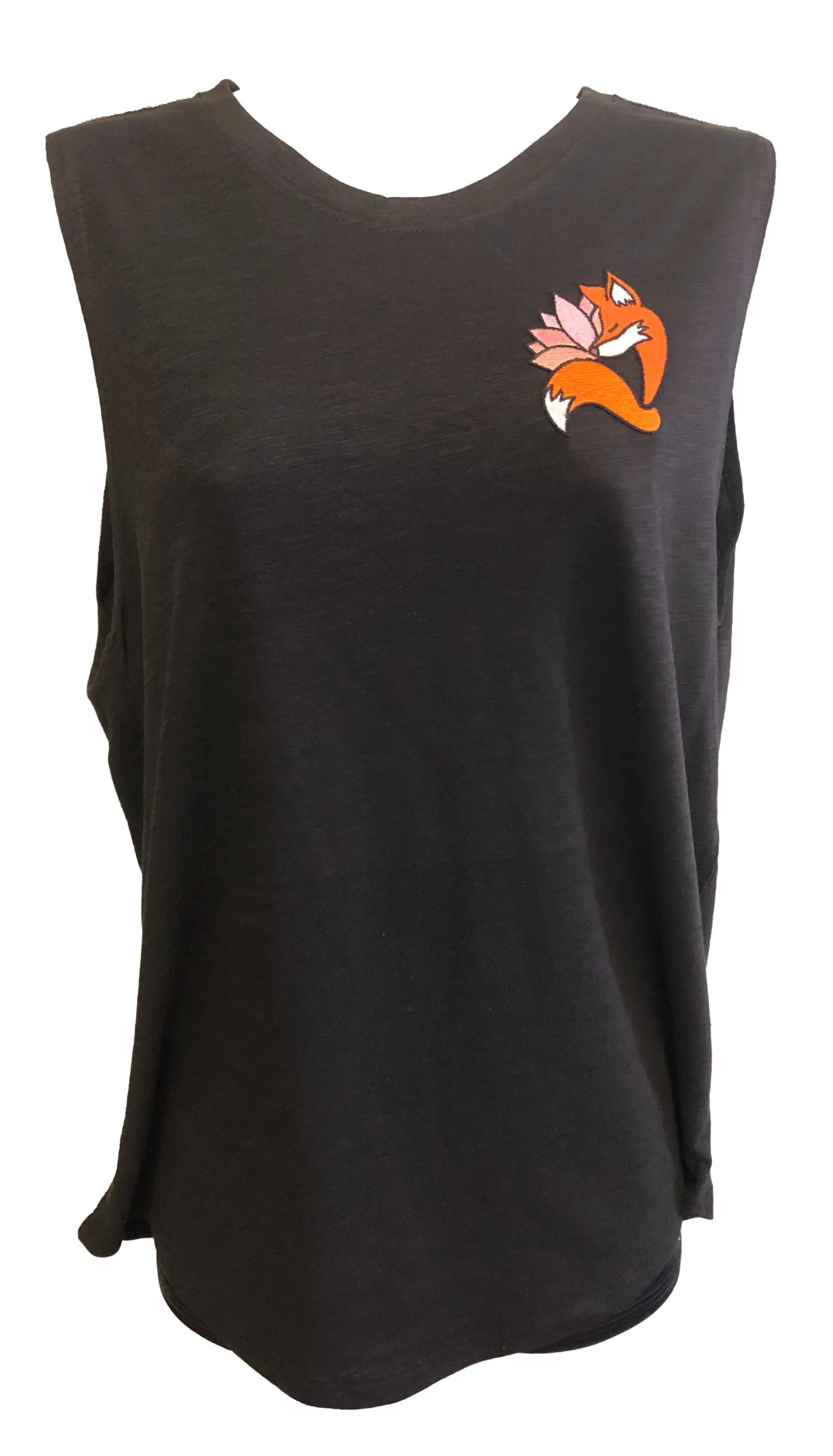 Foxy's Logo Black Tank Top