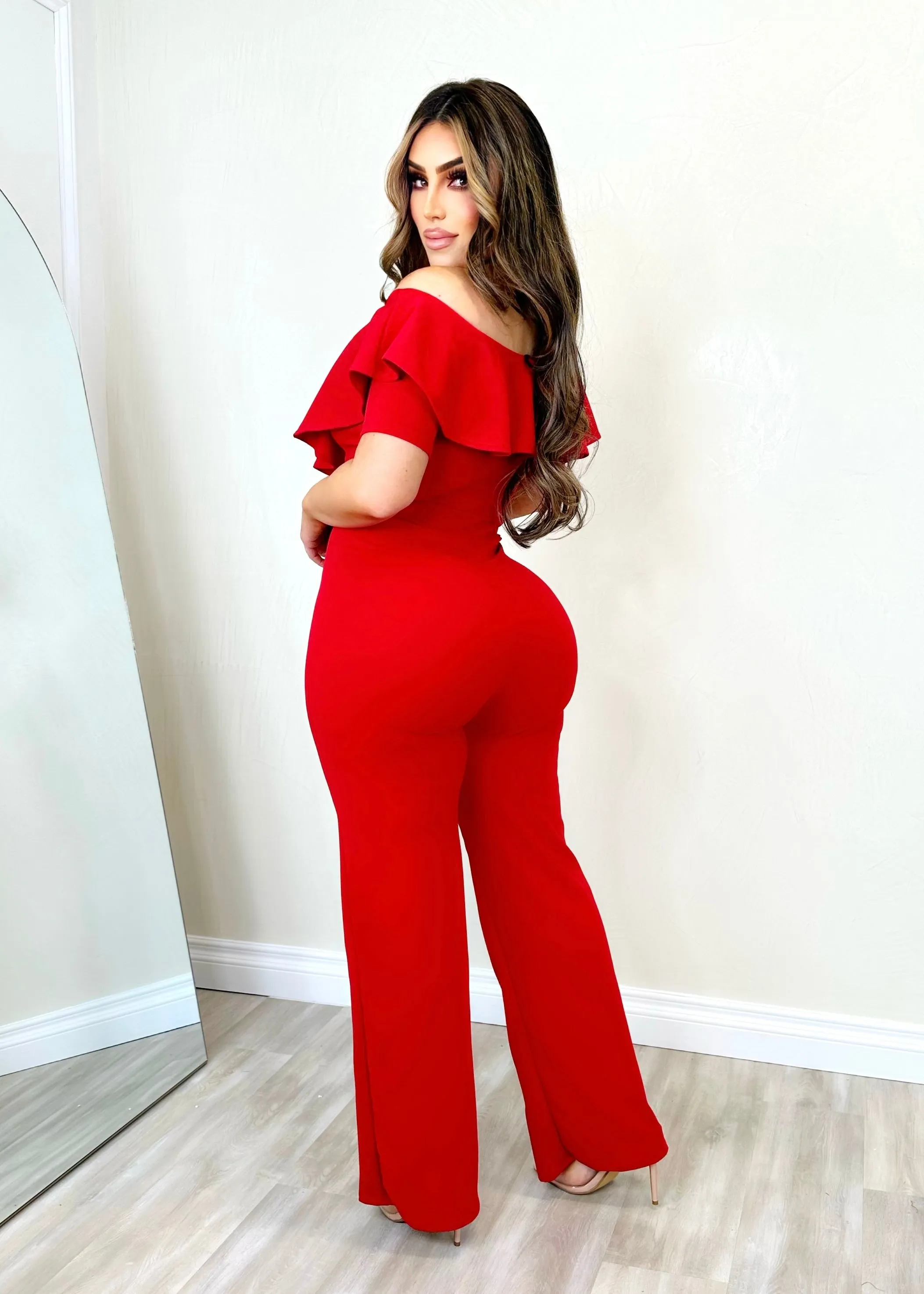 Gigi Jumpsuit Red