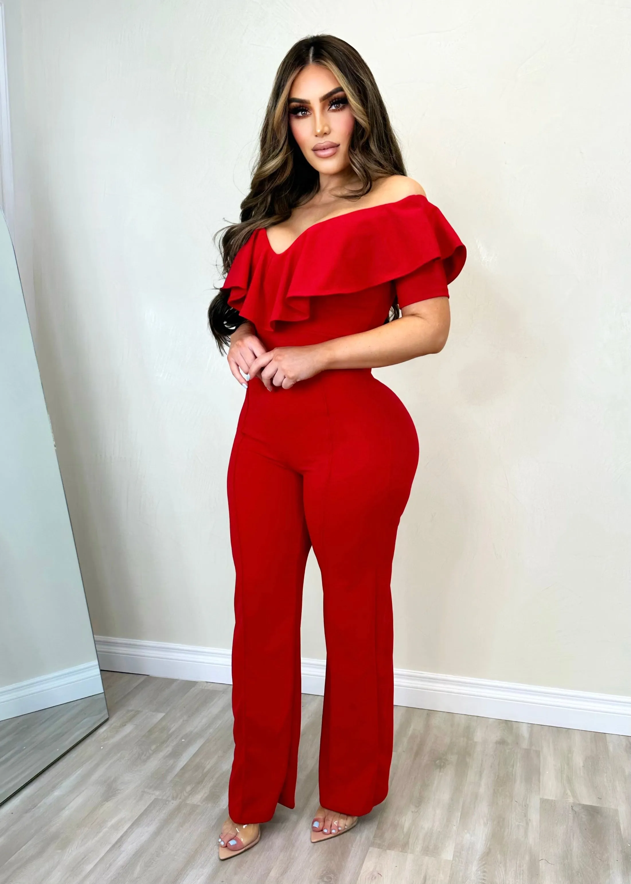 Gigi Jumpsuit Red