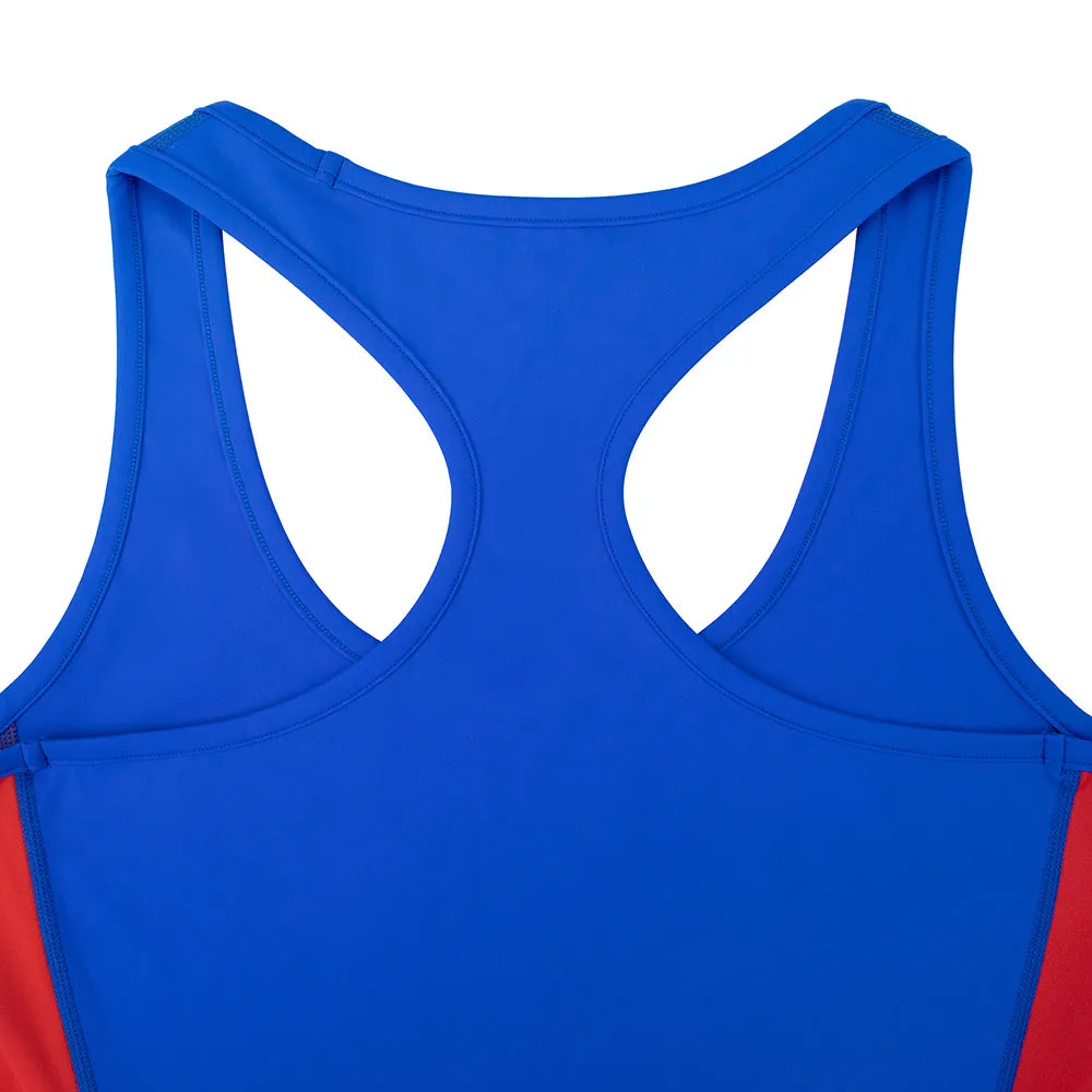 Grateful Dead | Racer Back Tank Top | Stealie On Red And Blue