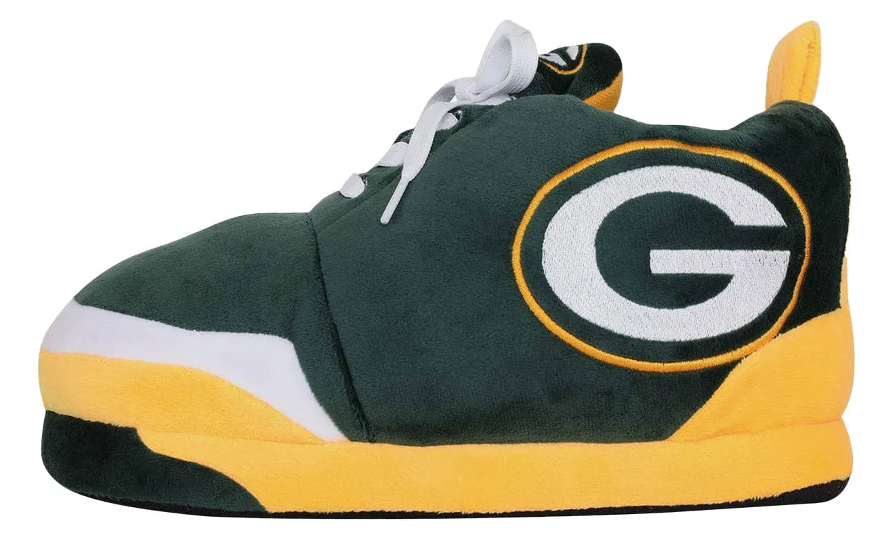 Green Bay Packers Youth Plush Sneaker Slipper