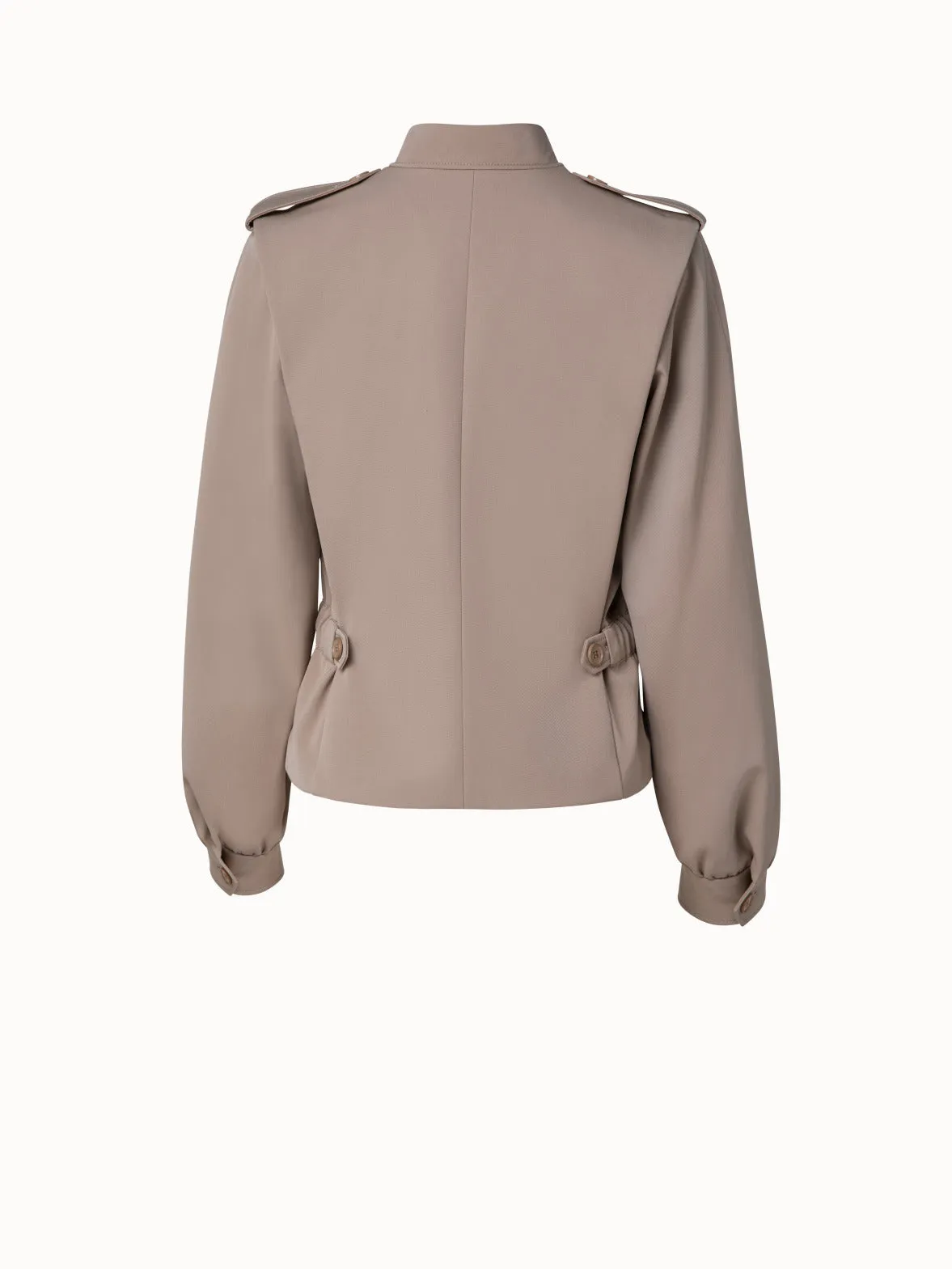 Jacke aus Woll-Gabardine