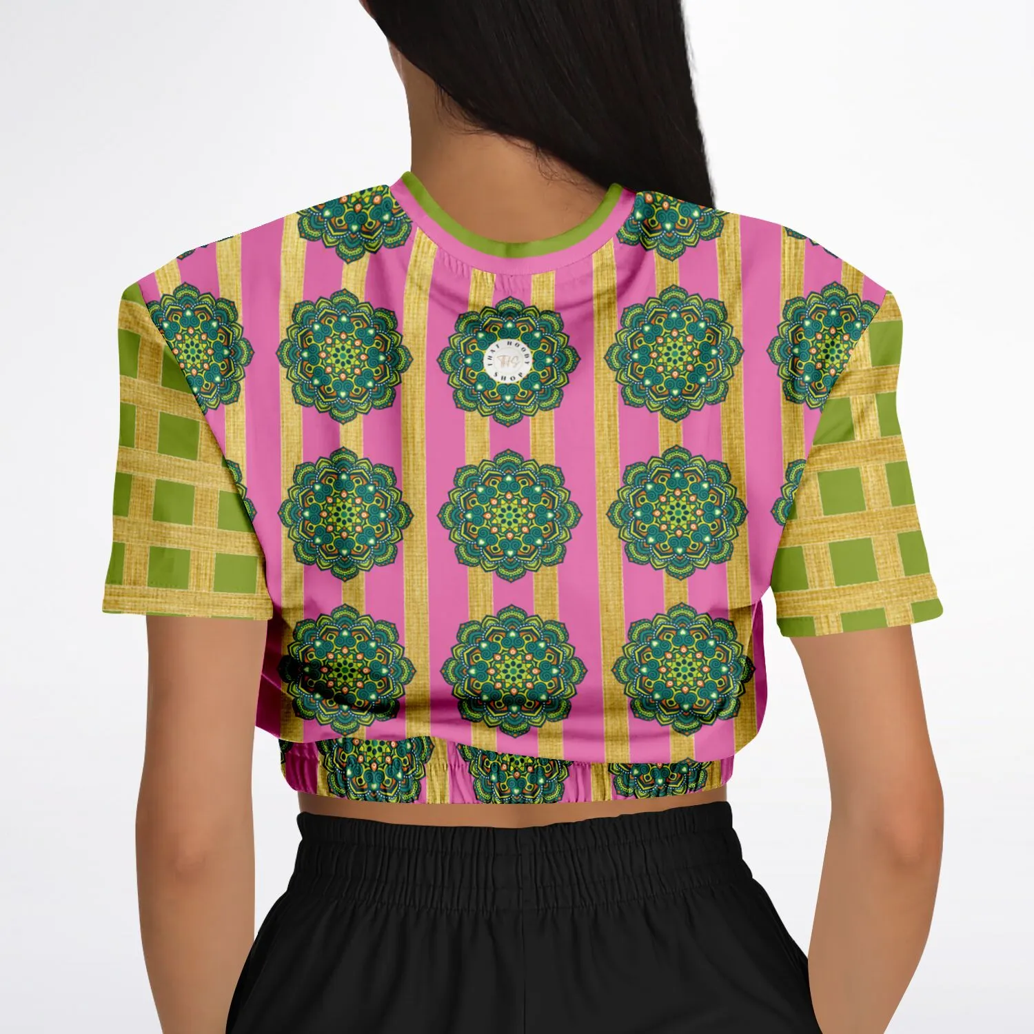 Jambalaya Deluxe Short Sleeve Cropped Eco-Poly Sweater