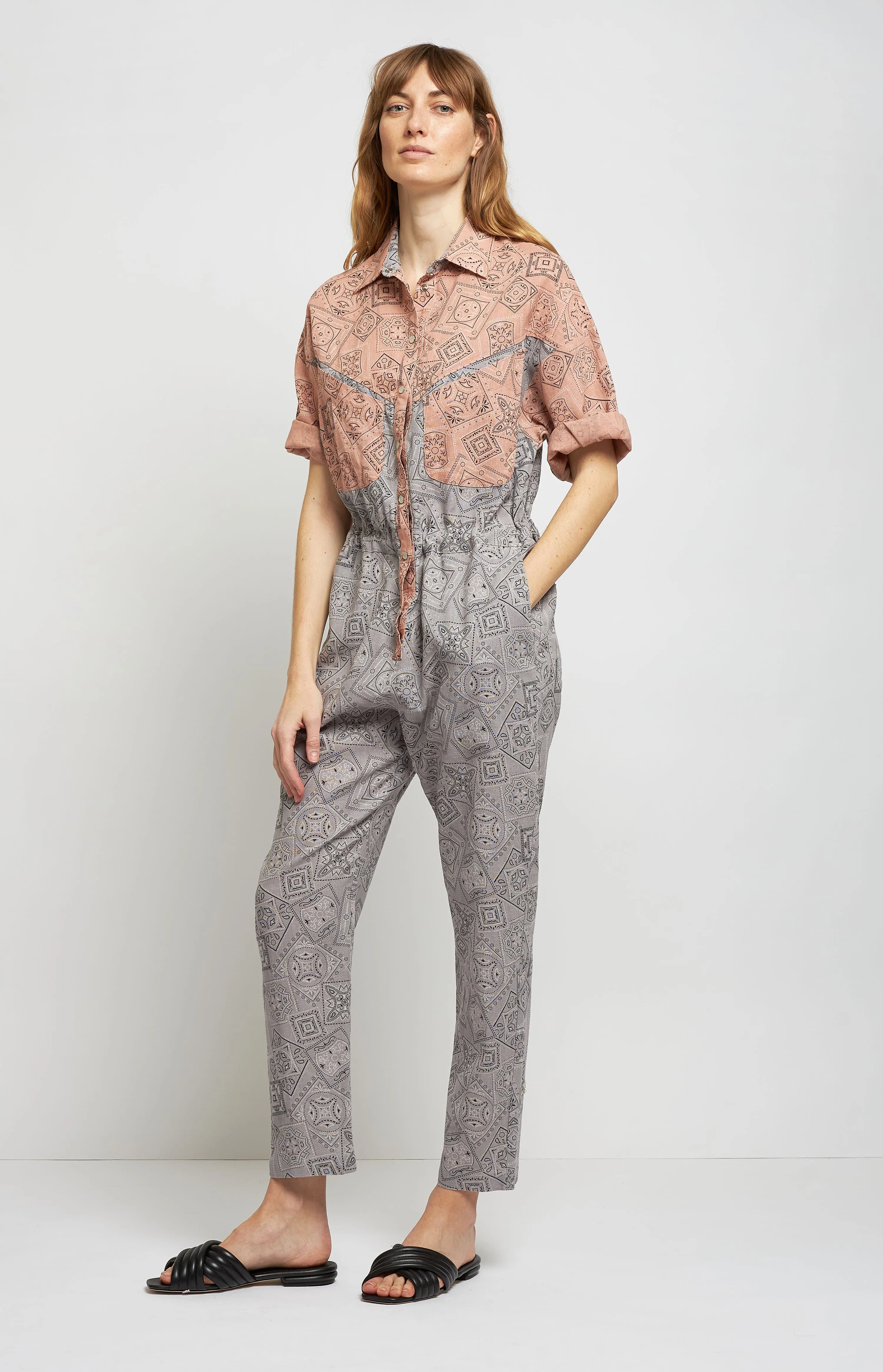 Jumpsuit Lolina Bandana in Stone