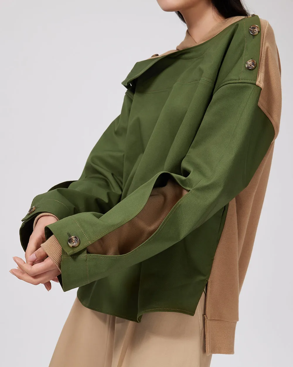 Khaki Urahara Top