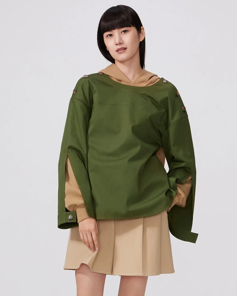 Khaki Urahara Top