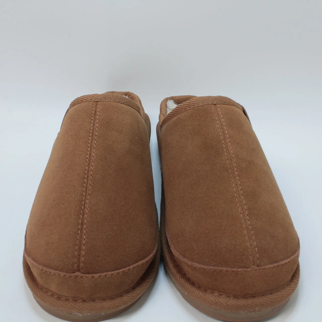 Mens Office Spencer Comfort Clog Slippers Tan Suede Uk Size 7/8