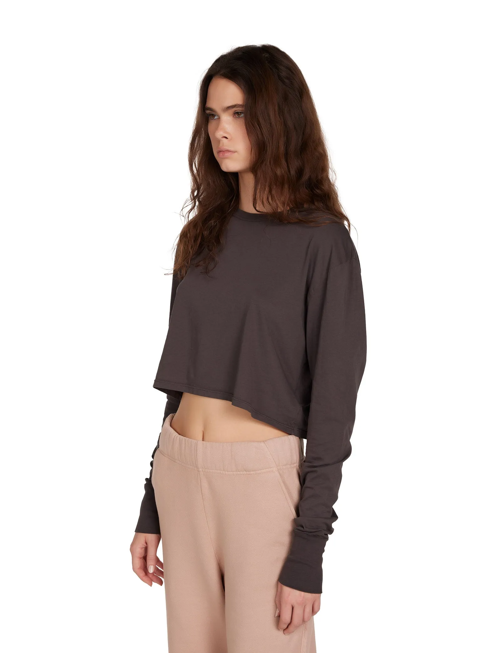 Mert Long Sleeve Crop Tee