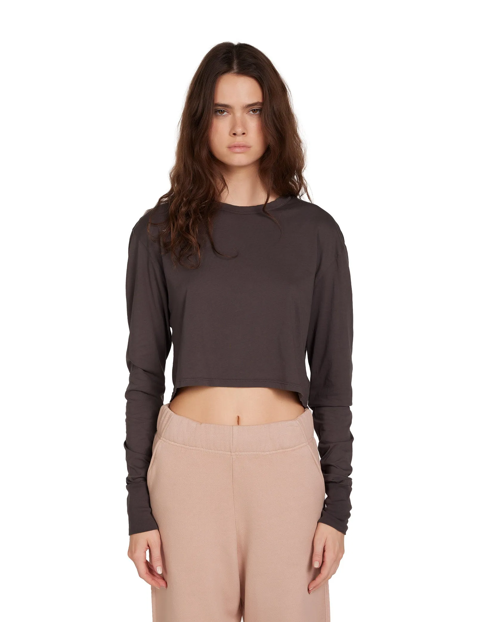 Mert Long Sleeve Crop Tee