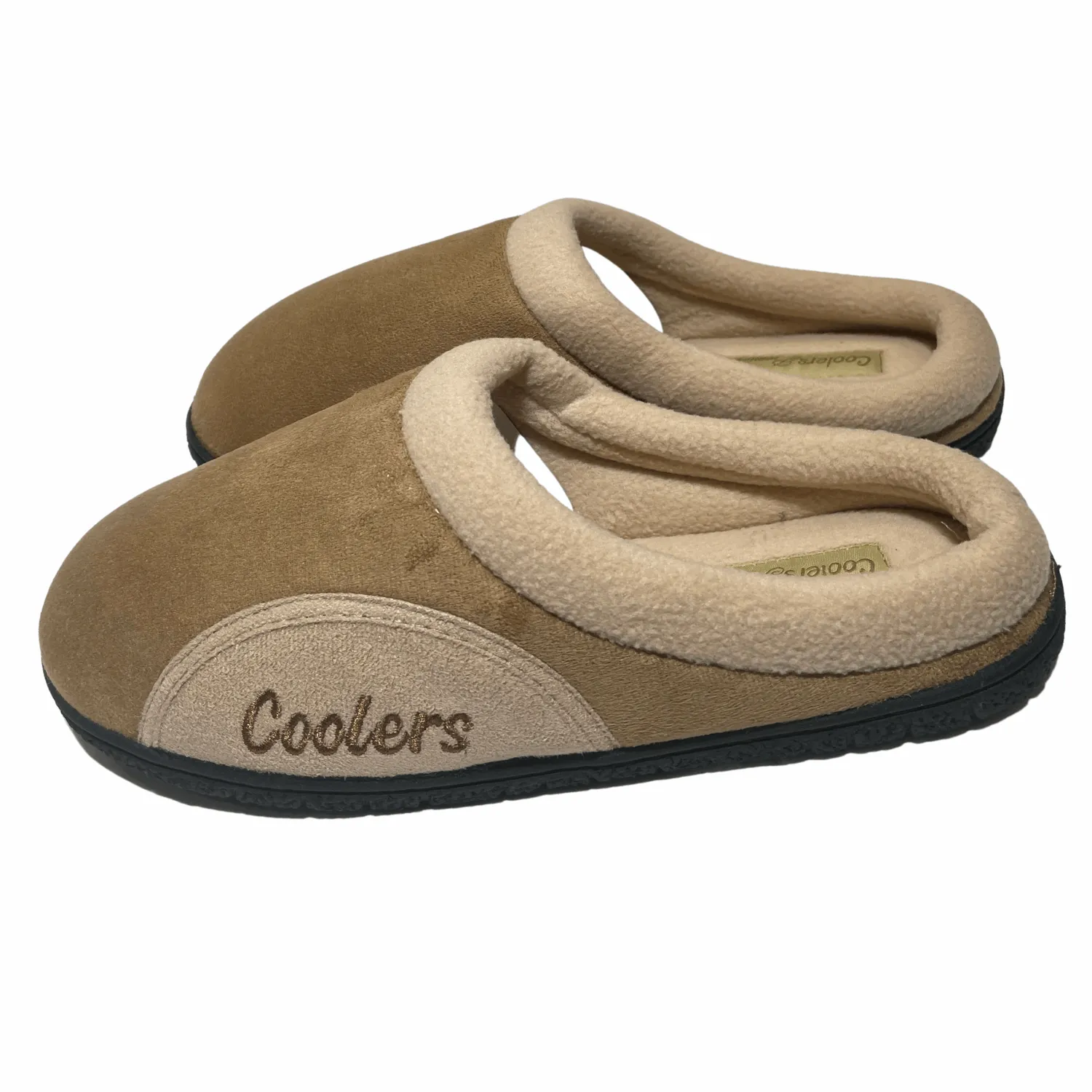 Microsuede Fleece Lined Mule Slippers