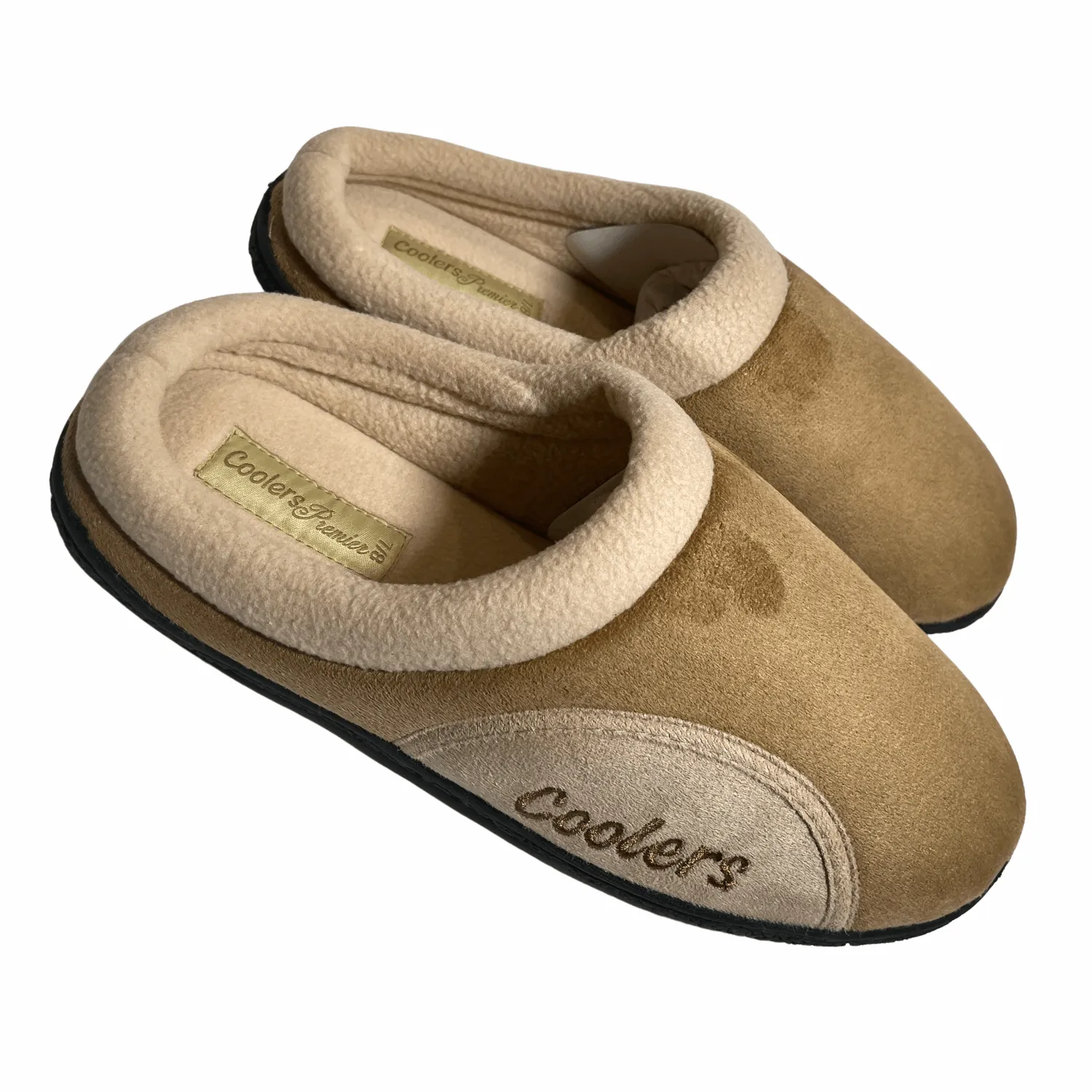 Microsuede Fleece Lined Mule Slippers