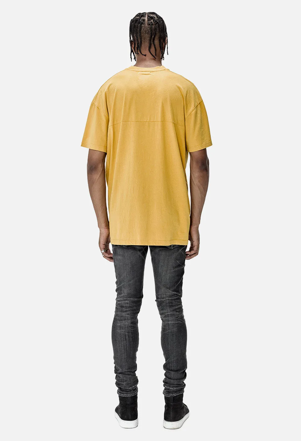 Mock Panel Tee / Mustard