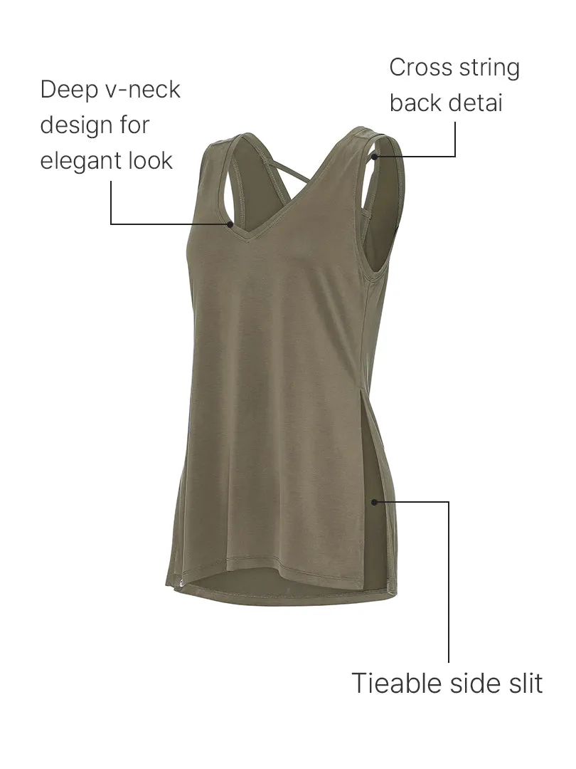 Modal Sustainable Drape Tank Top