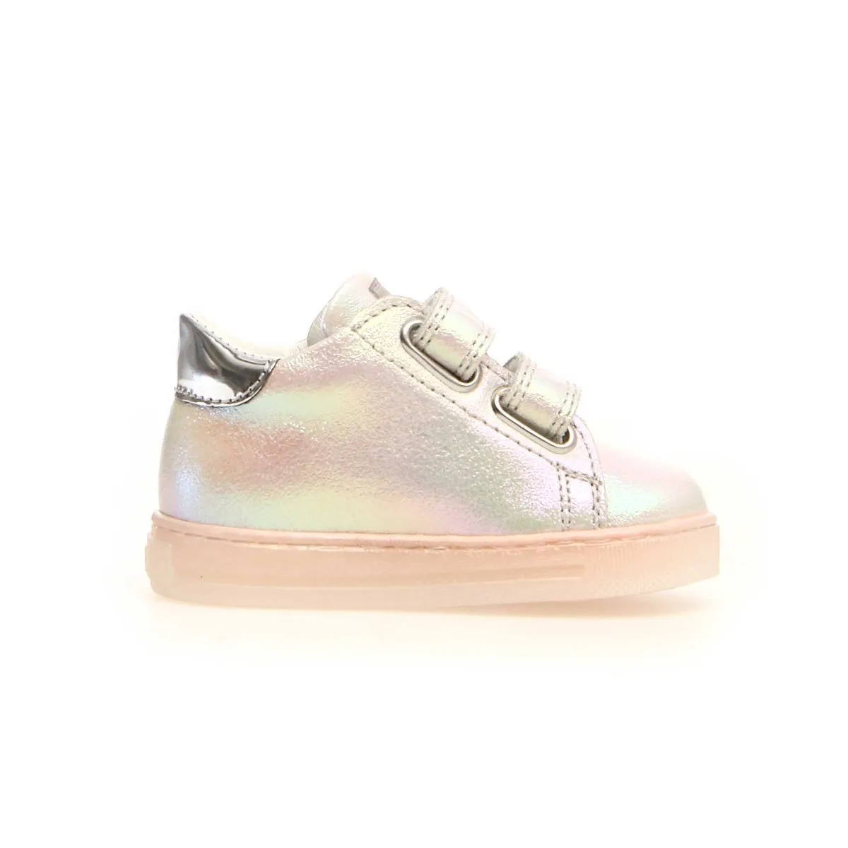 Naturino Toddler's Falcotto Cordis Silver/Pink Heart/Pink Sole