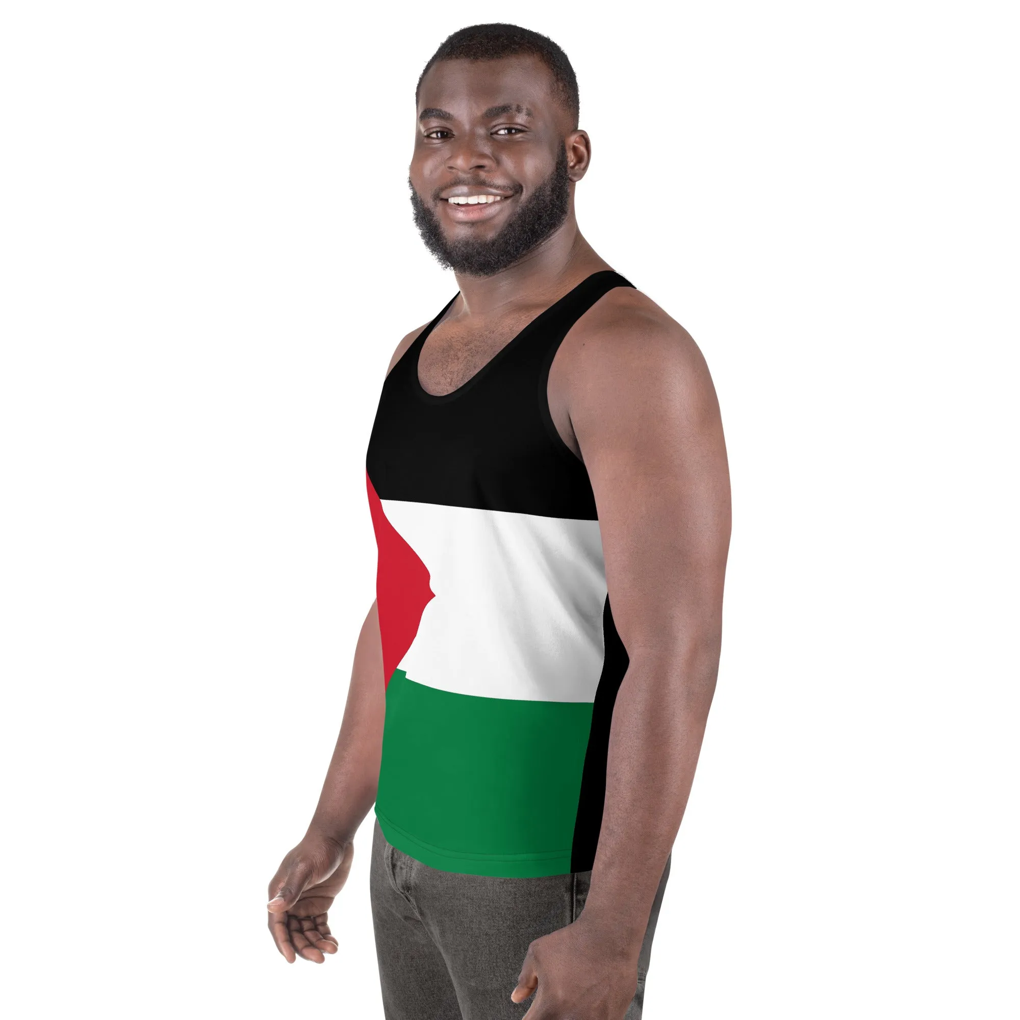 Palestine Tank Top For Men   Free Gift: Palestine Bracelet